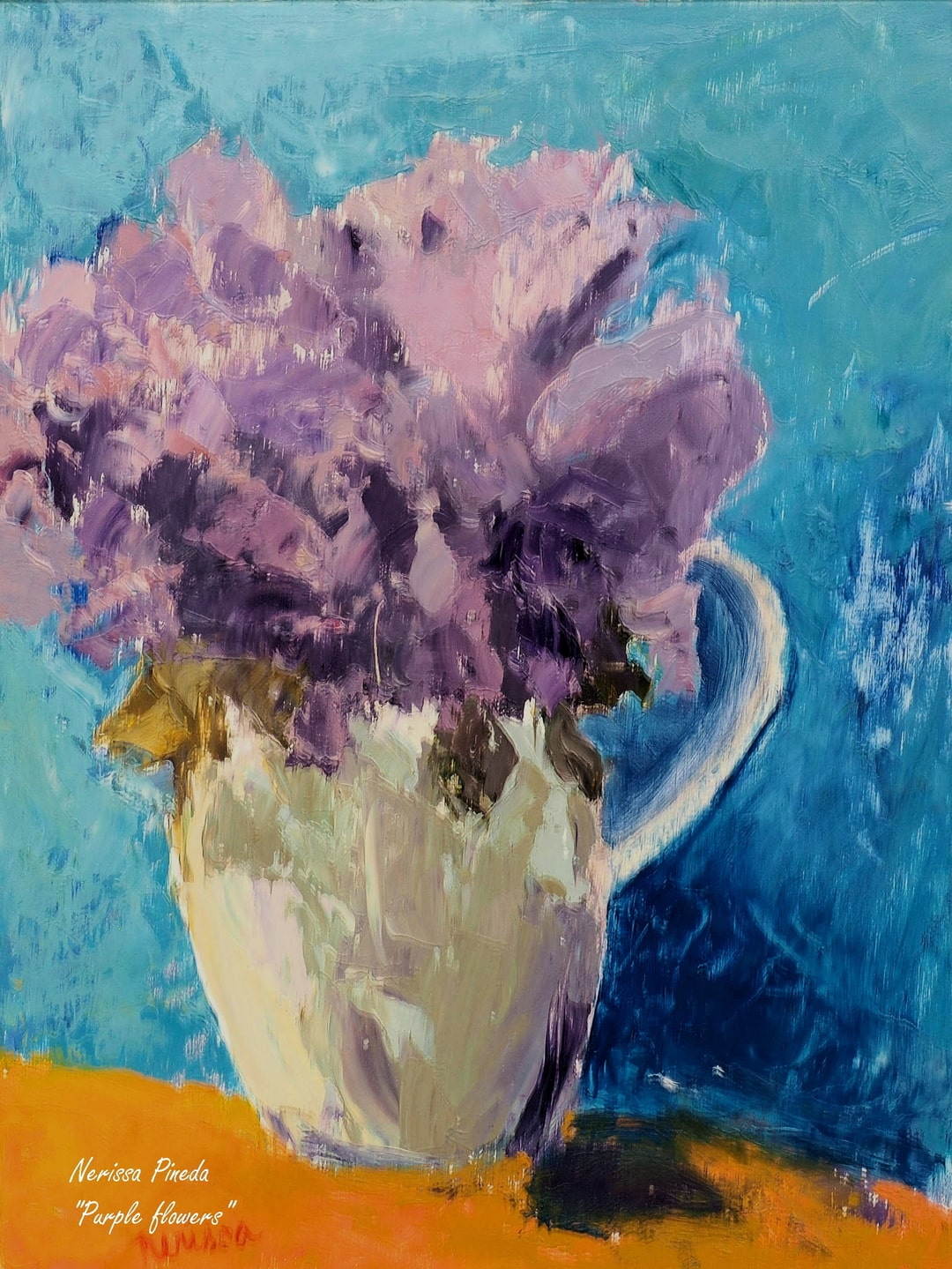 Purple Flowers by Nerissa Pineda