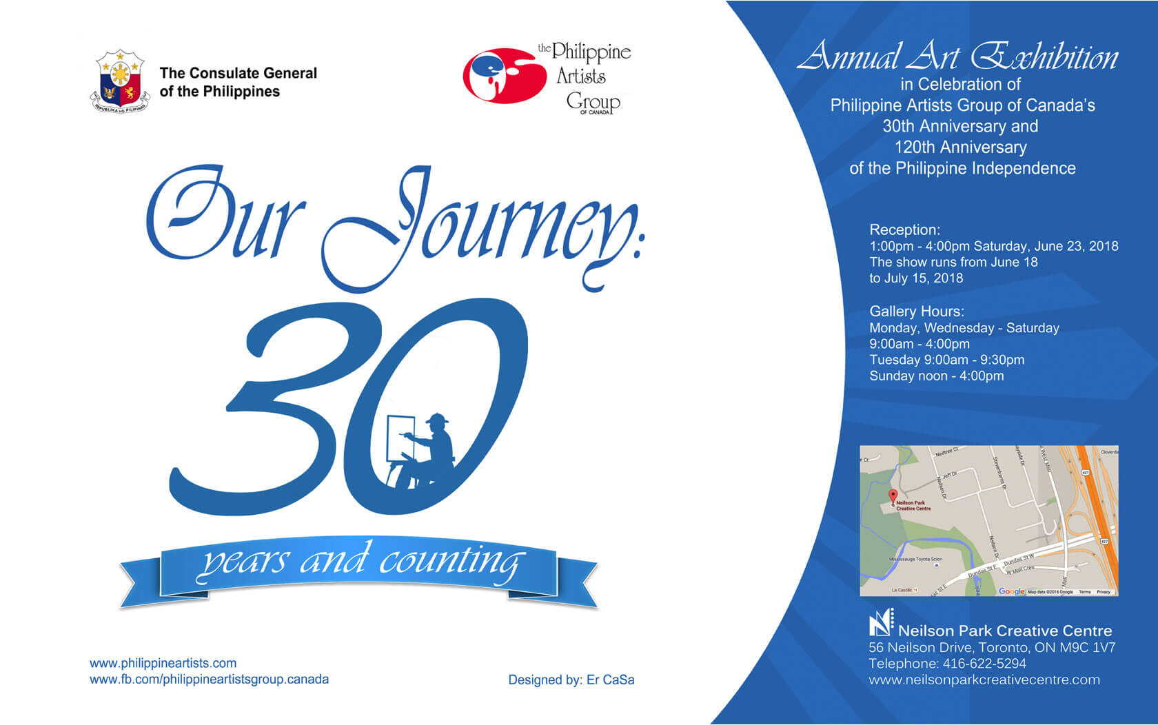 PAG-Invitation-2018 An annual Art Exhibition in Celebration of the Philippine Artists Group of Canada’s 30th Anniversary and the 120th Anniversary of the Declaration of Philippine Independence.